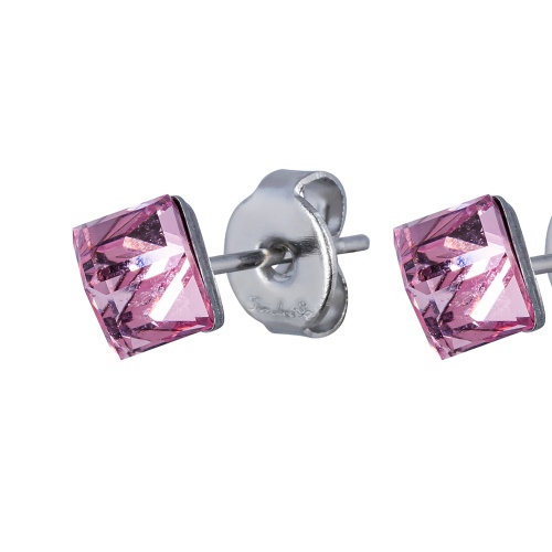 Пусеты Fiore Luna Crystal Pink, SWE0127/1 P S фото 3